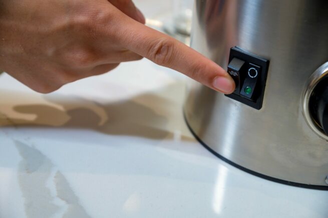 Chocolate maker detail