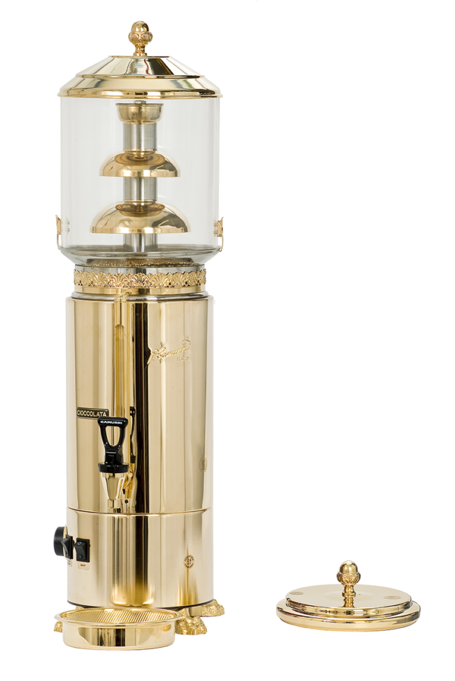 Gold plate professional chocolate fountain